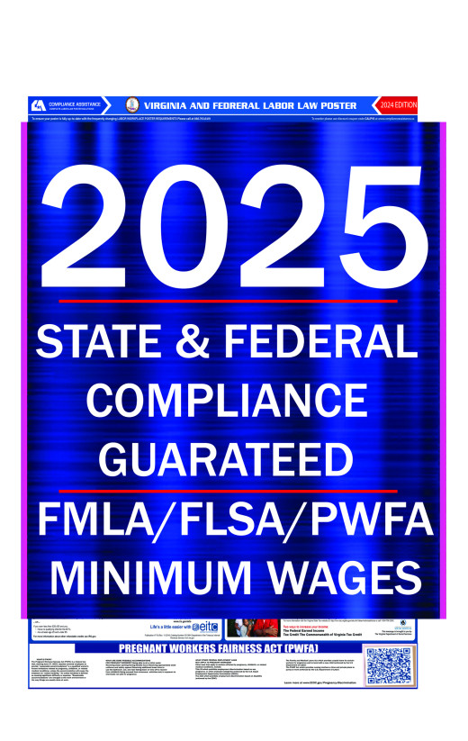 2025 Virginia State and Federal All-In-One Labor Law Poster 