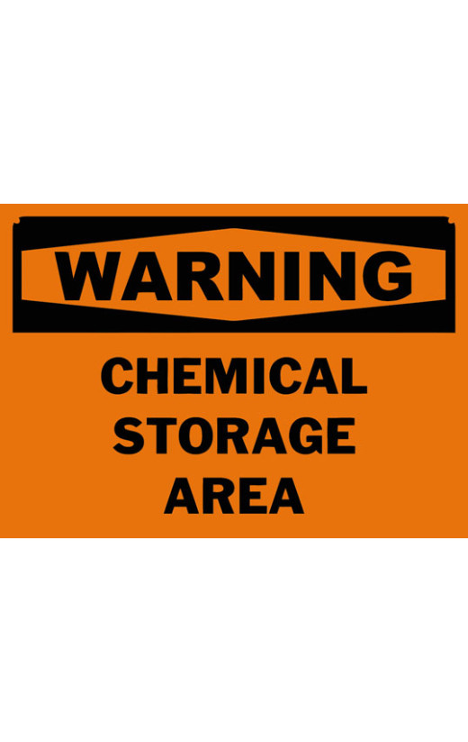 Warning Chemical Storage Area Safety Sign