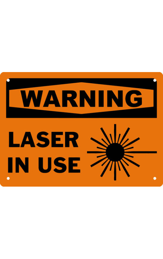 Warning Laser In Use Safety Sign