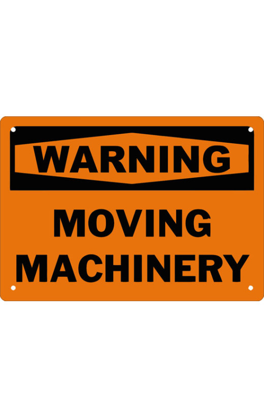 Warning Moving Machinery Safety Sign