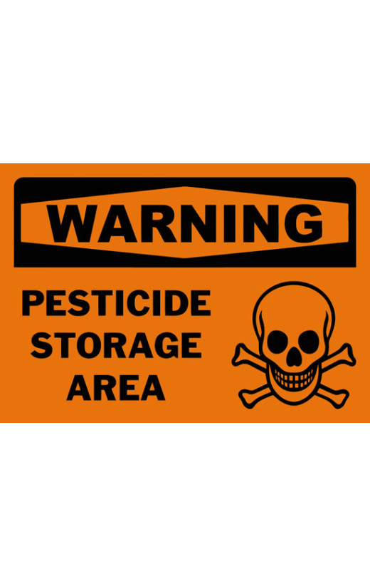 Warning Pesticide Storage Area Safety Sign