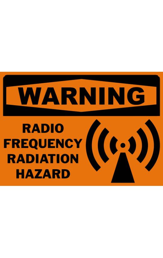 Warning Radio Frequency Radiation Hazard Safety Sign