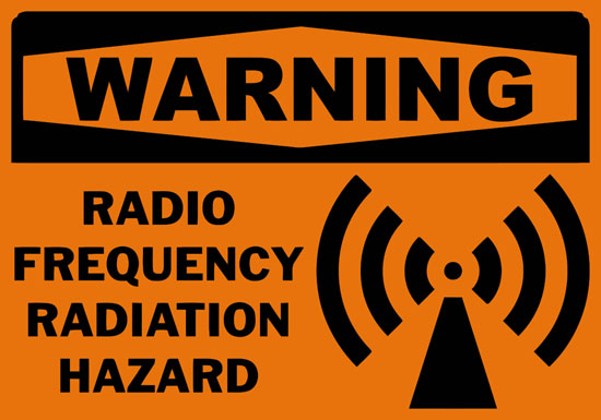 rf radiation warning signs