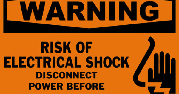 Warning Risk Of Electrical Shock Disconnect Power Before Before ...
