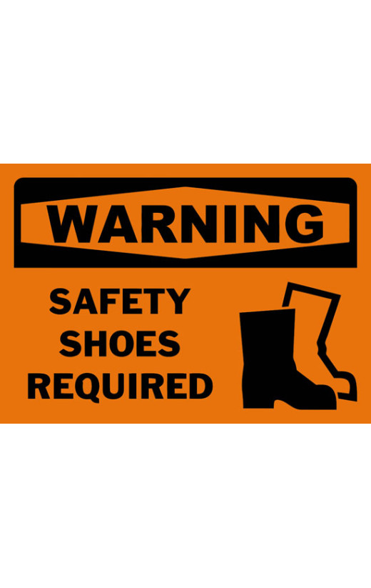 Warning Safety Shoes Required Safety Sign