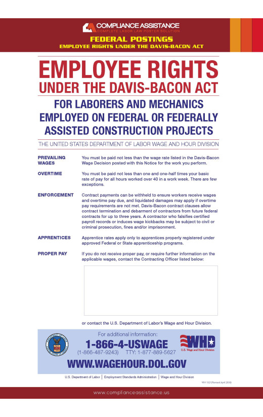 Davis-Bacon Poster - Government Construction