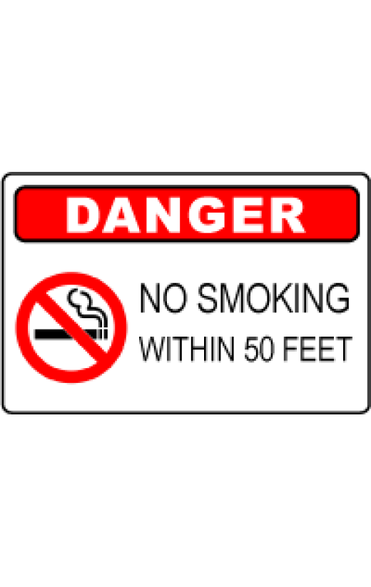 OSHA Danger Sign: No Smoking