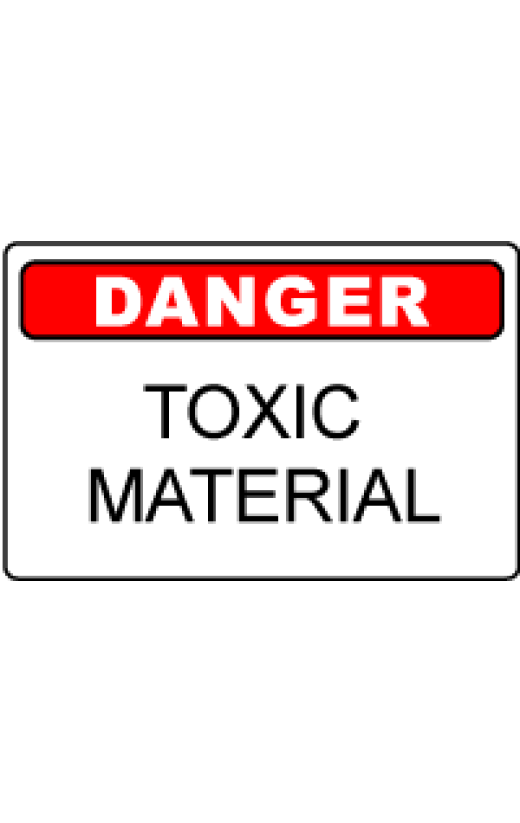 OSHA Danger Sign: Toxic Material