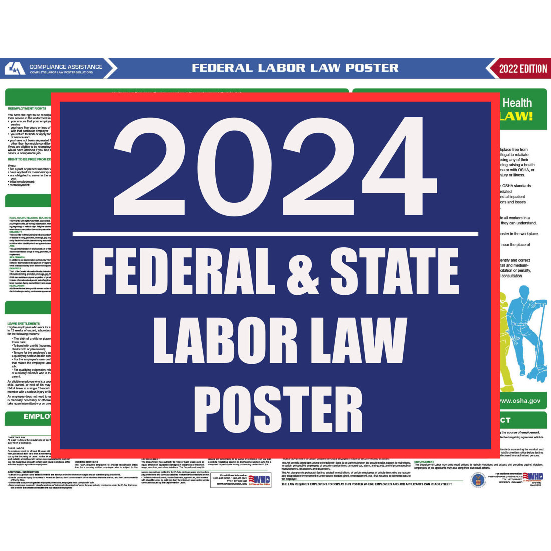 Federal Labor Law Posters 2024 Printable Free Juli Saidee